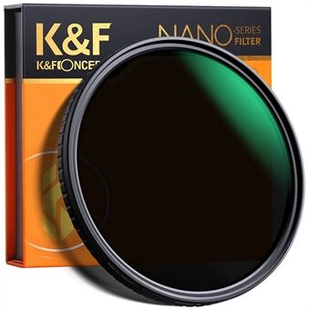 K&F KONSEPT KF01.1475 ND32-512 Ultratynt variabelt ND-filter 82 mm No X Spot Fade nøytralt tetthetsfilter for objektiv
