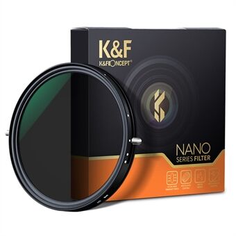 K&F CONCEPT KF01.1143 82 mm variabel fader ND2-ND32+CPL sirkulært polarisasjonsfilter 2-i-1 for kameralinse No X Spot-belagt filter
