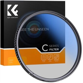 K&F CONCEPT KF01.1442 82 mm MC CPL-filter Ultratynt optisk glass rundt flerlagsbelegg Design DSLR-kameralinsetilbehør