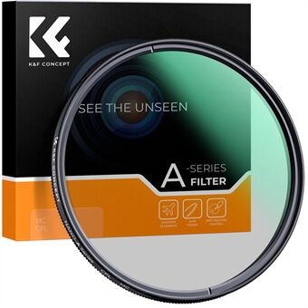 K&F CONCEPT KF01.1161 82 mm rundt CPL-filter Ultratynn flerlagsbelegg Kameralinsetilbehør for å redusere gjenskinn / forbedre kontrasten / redusere refleksjon