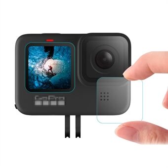 1 sett beskyttelsesfilm HD herdet glass skjermbeskytter for GoPro Hero 9