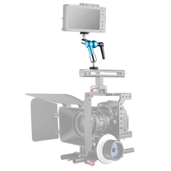 YELANGU A75 7-tommers metallarmmontert kamera Justerbart forlengelsesstativ DV-skjerm LCD-skjerm roterende Stand for fotografering med livestream