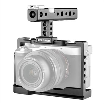 YELANGU C24 ramme av aluminiumslegering Kameramonteringssett med 1/4 "3/8" adapter for Sony Alpha 7C