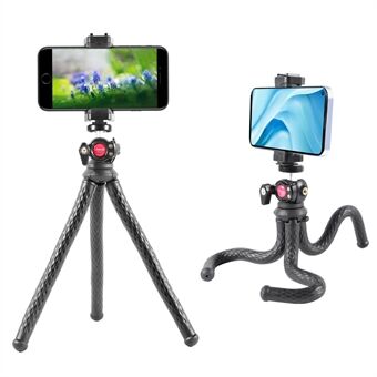 Head U-Select FT-01 mobiltelefonklemme + blekksprutstativ med 360 graders kulehode for mobiltelefon speilrefleks actionkameraer