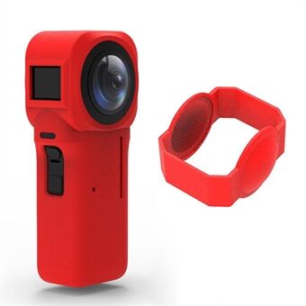 EWB9389 For Insta360 ONE RS 1-tommers panoramakamera silikondeksel Anti- Scratch beskyttelseshylse med linsedeksel