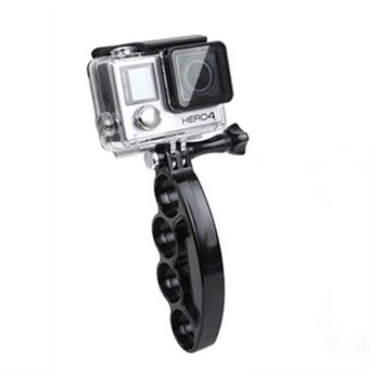 Knuckles Håndholdt Selfie Holder-feste + skrue for GoPro HERO 4/3 + / 3/2/1 / SJ4000 / SJ5000 / SJ6000 / Xiaomi Yi