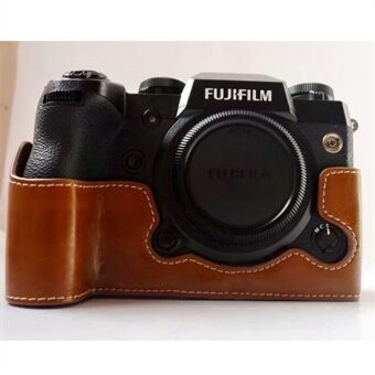 PU-lær halvbunns kamerabeskyttelsesveske for Fujifilm X-H1
