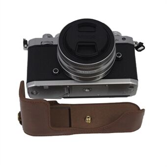 Kameraveske Bunndeksel PU-skinn beskyttende halvkroppsdeksel med batteriåpning for Nikon Z FC