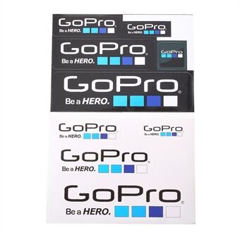 GoPro Hero-Camera-Decals - Klistremerker - Grafisk lim - Sett med 9 stk.