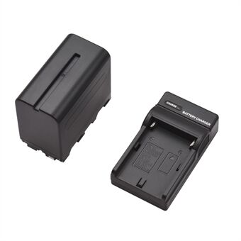 NP-F960/NP-F970 Multiple Protection Portable Camera Battery and Charger Kit 1PC 7.2V 7800mAh Large Rechargeable Battery with USB Cable Replacement for SONY NP-F550 F570 F750 F770 F960 F970