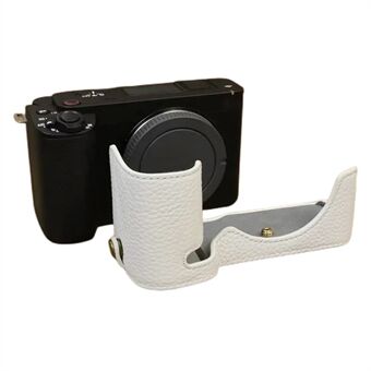 For Sony ZV-E1 Halvkroppsdeksel Ekte kuskinn kamera Bunndeksel med batteriåpning