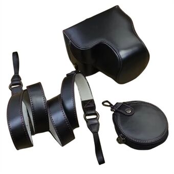 For Sony ZV-E1 PU lær avtakbar kameraveske Batteriåpning Beskyttelsesveske med linseveske