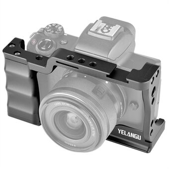YELANGU C14-A for Canon M50 aluminiumslegering kamera Kaninburramme uten håndtak Kaninburriggstabilisator
