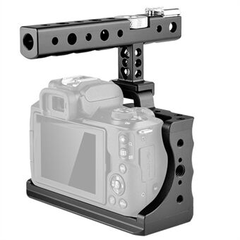YELANGU C14 for Canon M50 kamera kaninburramme med håndtak i aluminiumslegering Kamera videobursett