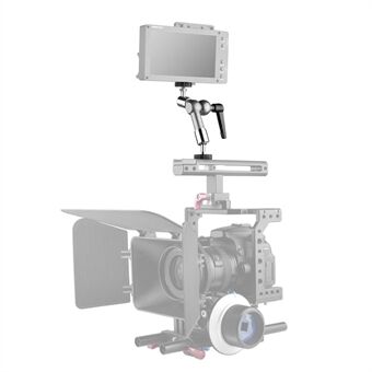 YELANGU LWSY-L7 7-inch Metal Extension Arm Mount Camera Rotating Bracket with 1/4 Adapter for DV Monitor LCD Screen