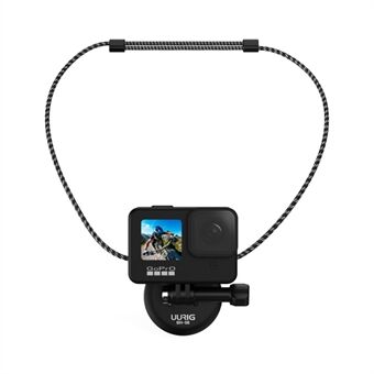 UURIG Magnetic Quick-Release Stand for GoPro Hero 8/9/10 actionkameraholder med 1/4" skrue og snor
