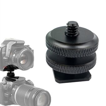 WESTAGE DSLR-kamera Hot Shoe 1/4 tommers skrueadapter Aluminiumslegeringskontakt med dobbel mutter