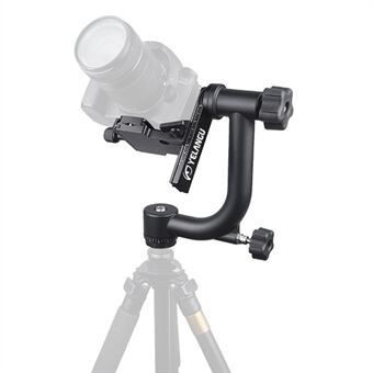 YELANGU A17 360 grader horisontal skala Aluminiumslegering Kamera Gimbal Stabilisator Stand tilkoblingsstativ