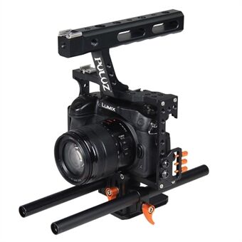 PULUZ PU3010 håndholdt kamerastabilisator med Quick for Sony A7&A7S&A7R&A7R II og A7SII, Panasonic Lumix DMC-GH4 digitalt speilreflekskamera - oransje