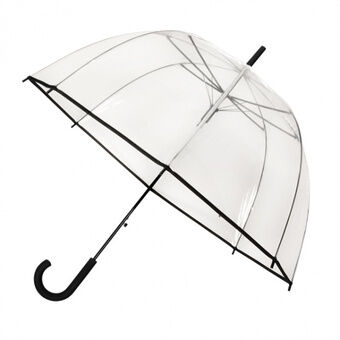 Dome paraply 85 cm stål / glassfiber gjennomsiktig