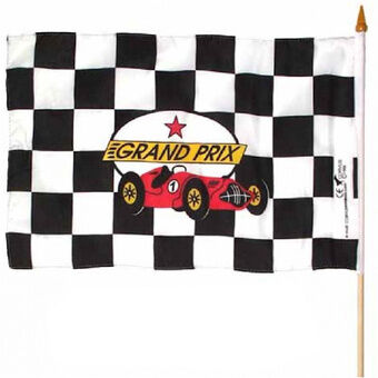 Racingflagg på tremast 60 cm