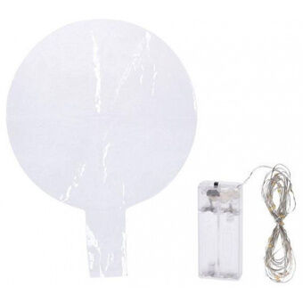 Ballon med LED-belysning 30 cm PP transparent