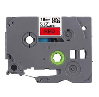 Brother-kompatibel TZc-441 Svart tekst på rød tape 18 mm x 8 m